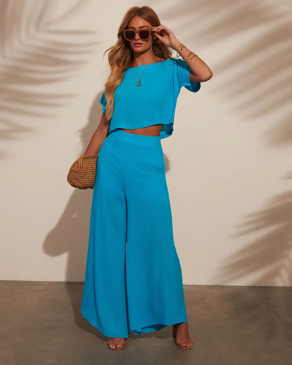 Riviera Stride Short Sleeve Crop Top sold by Vici product image thumbnail 2