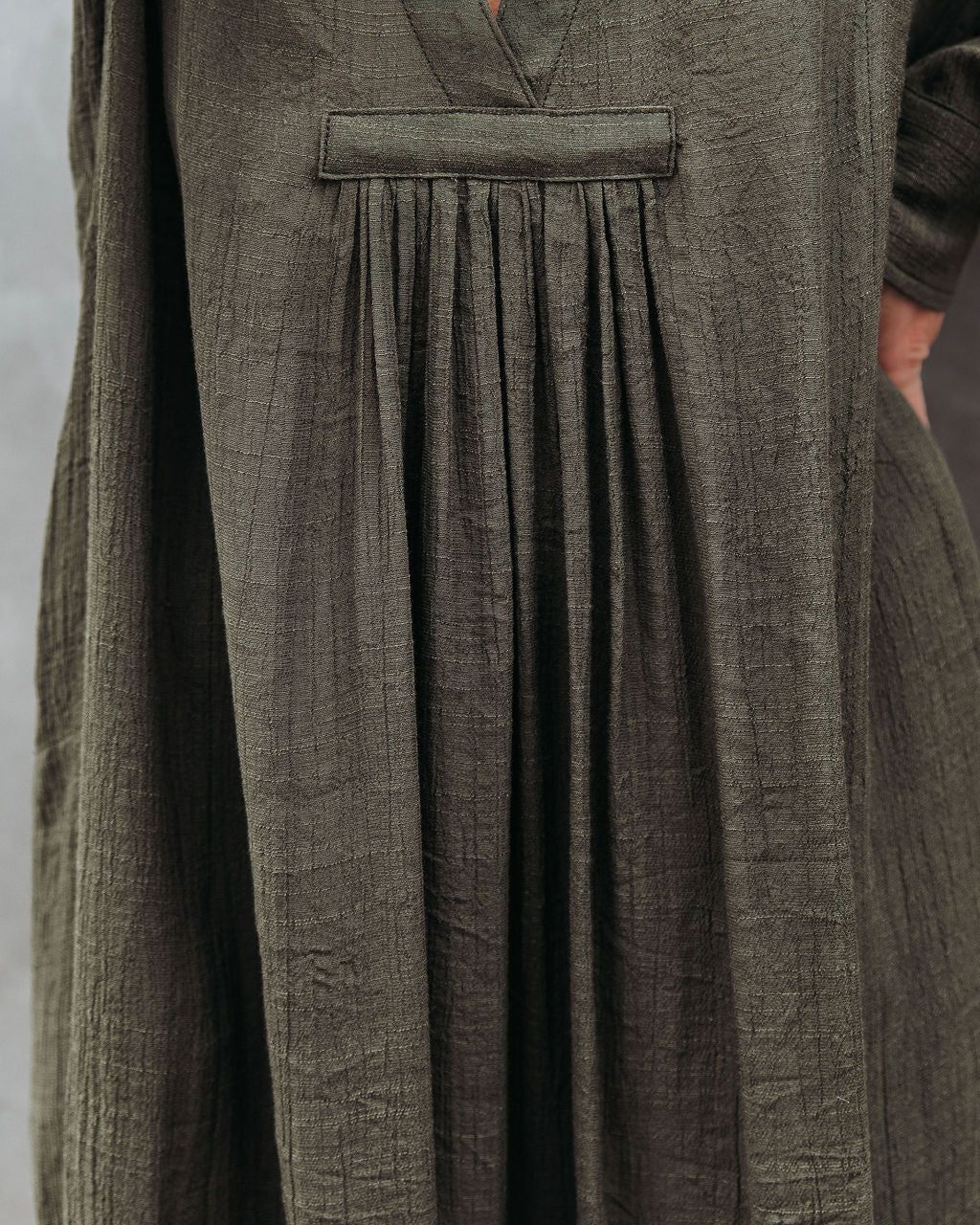 Bali Pocketed Kaftan Dress - Olive - FINAL SALE sold by Vici product image thumbnail 4