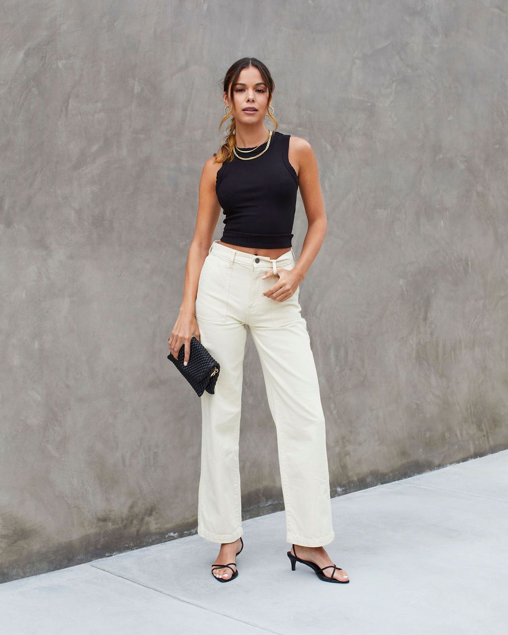 Forever Thing Ribbed Crop Tank - Black - FINAL SALE sold by Vici product image thumbnail 3