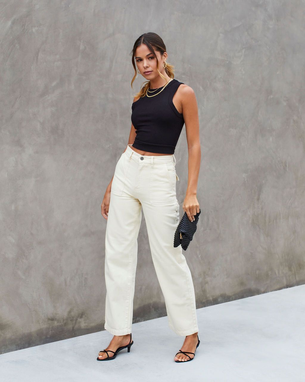 Forever Thing Ribbed Crop Tank - Black - FINAL SALE sold by Vici product image thumbnail 4