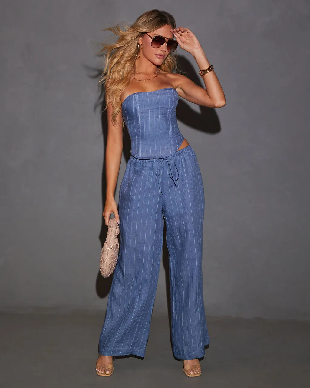 Eleanora High Rise Straight Leg Pants sold by Vici product image thumbnail 2