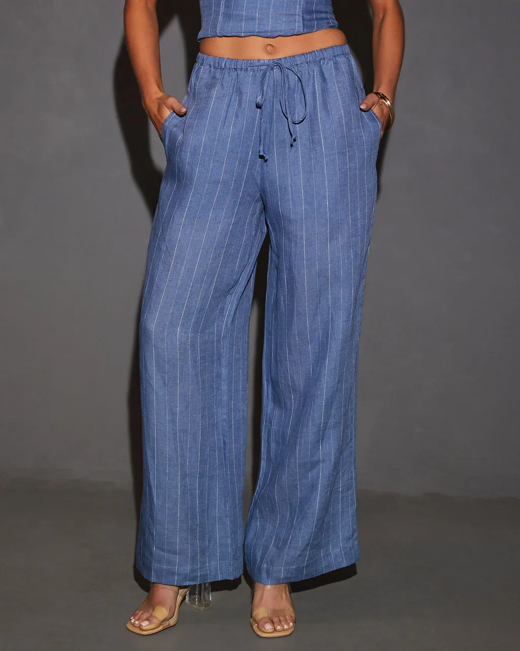 Eleanora High Rise Straight Leg Pants sold by Vici