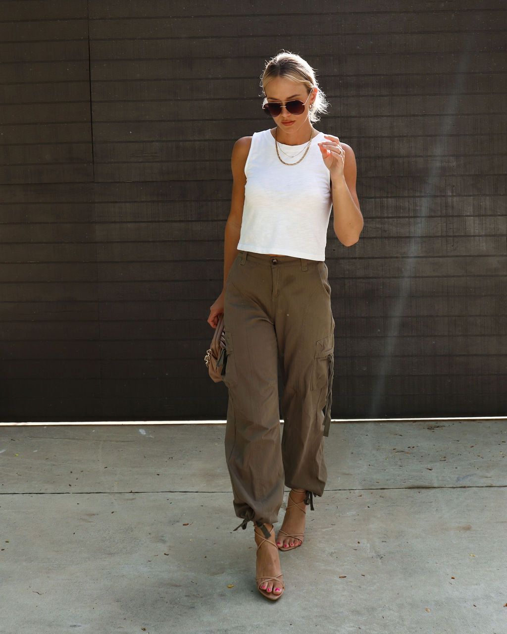 Kara Cotton Tank - White - FINAL SALE sold by Vici product image thumbnail 4