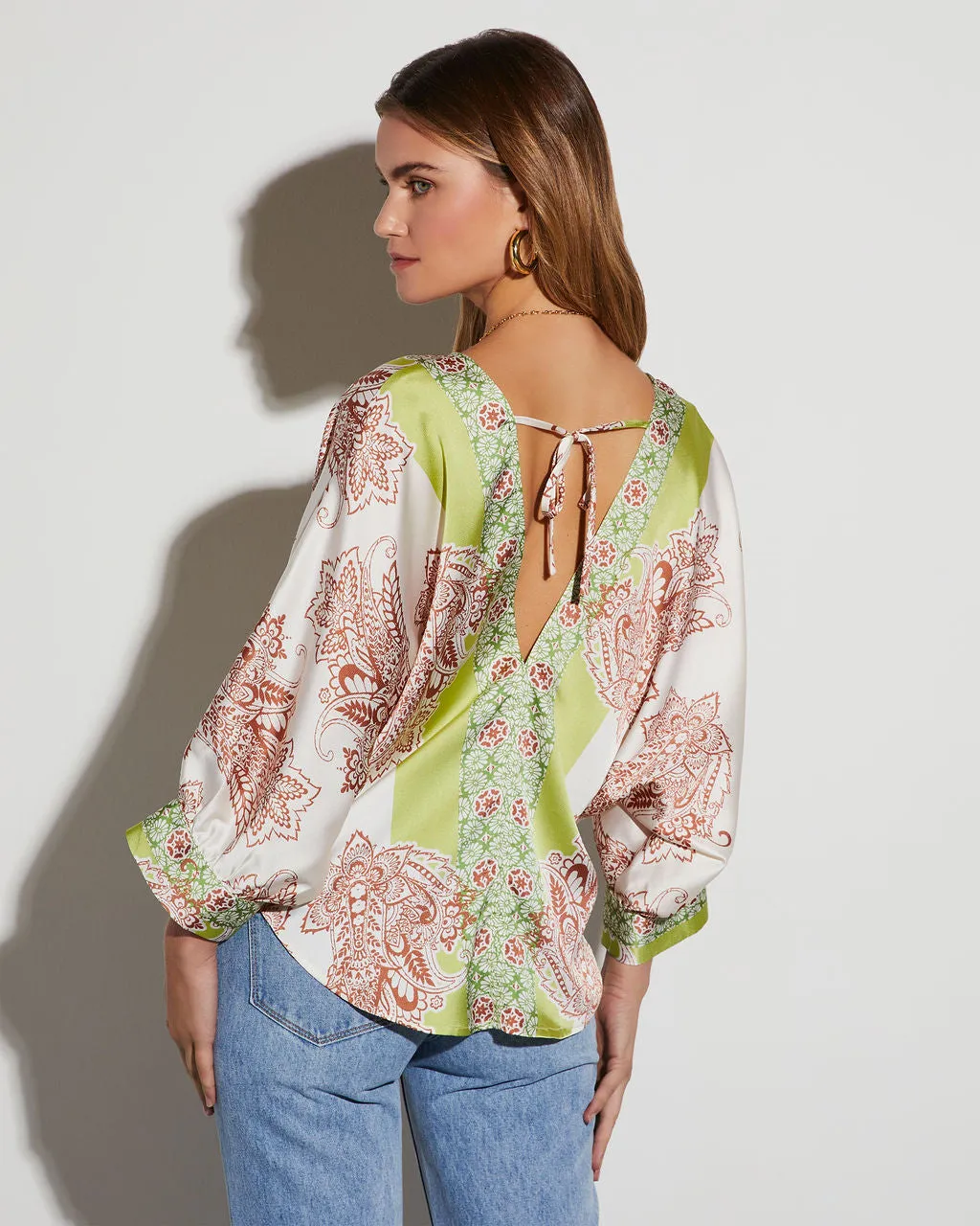 Laura Abstract Printed Long Sleeve Top sold by Vici product image thumbnail 4
