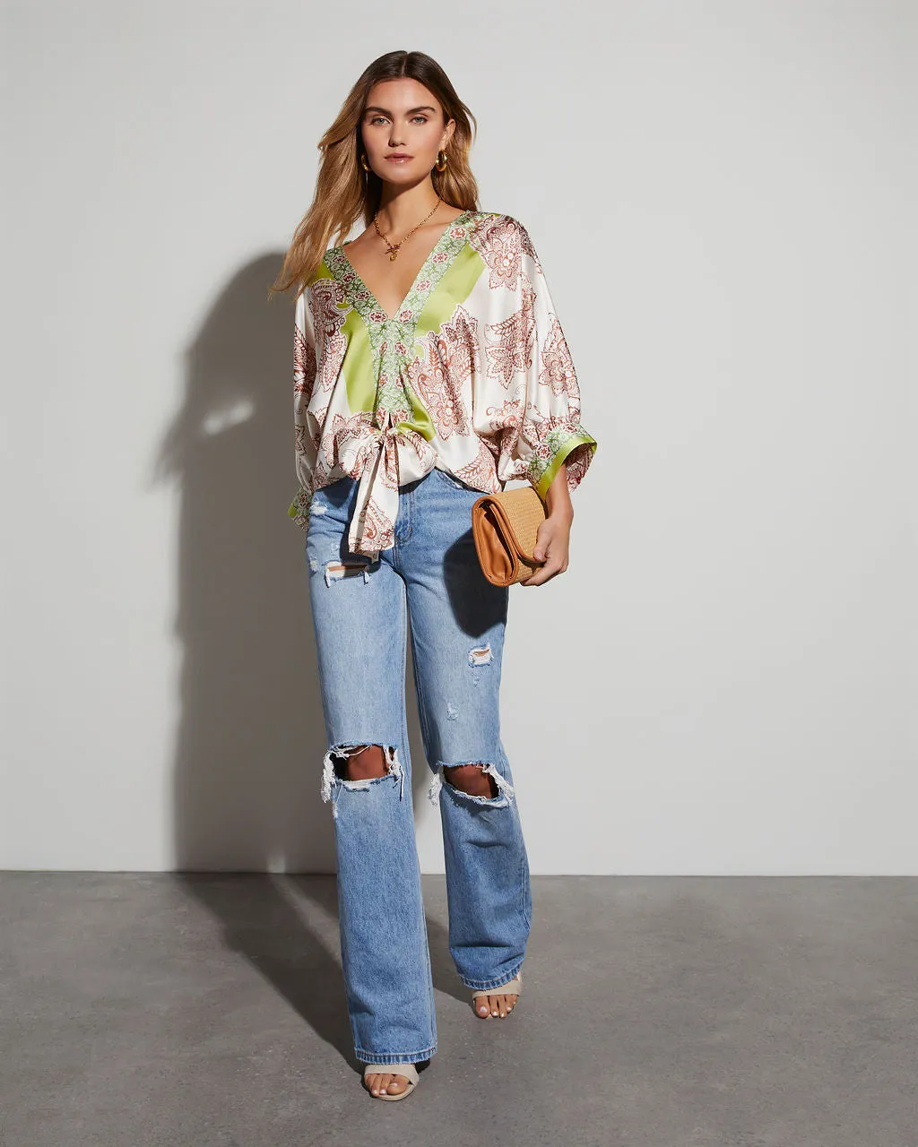 Laura Abstract Printed Long Sleeve Top sold by Vici product image thumbnail 2