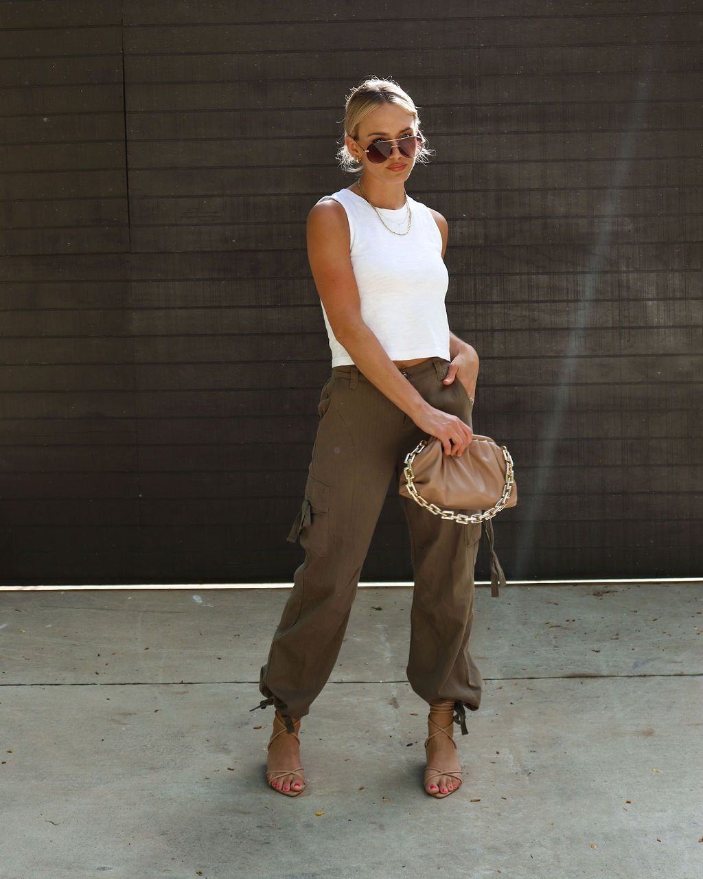 Kara Cotton Tank - White - FINAL SALE sold by Vici product image thumbnail 5