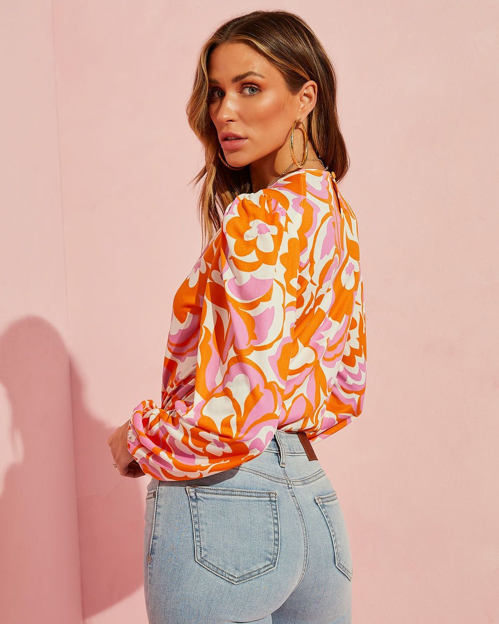 Fleurine Printed Drape Bodysuit sold by Vici product image thumbnail 2