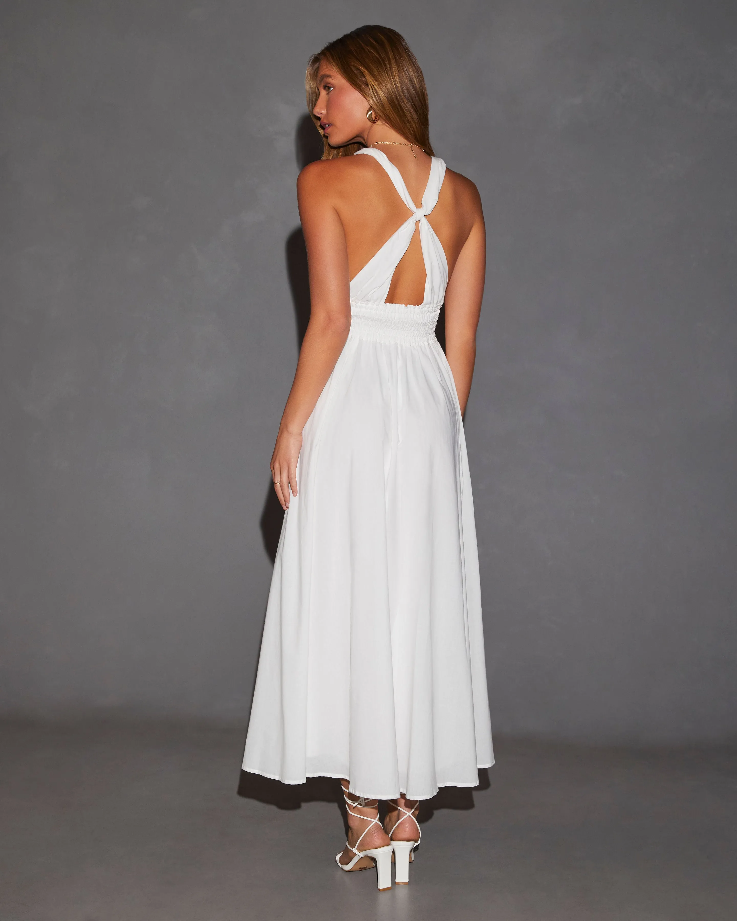 Paradise Dream Cotton V-Neck Maxi Dress sold by Vici product image thumbnail 4