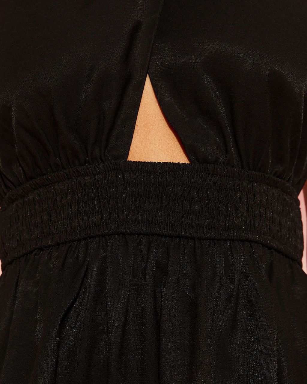 Zarai Halter Cutout Tiered Mini Dress sold by Vici product image thumbnail 3