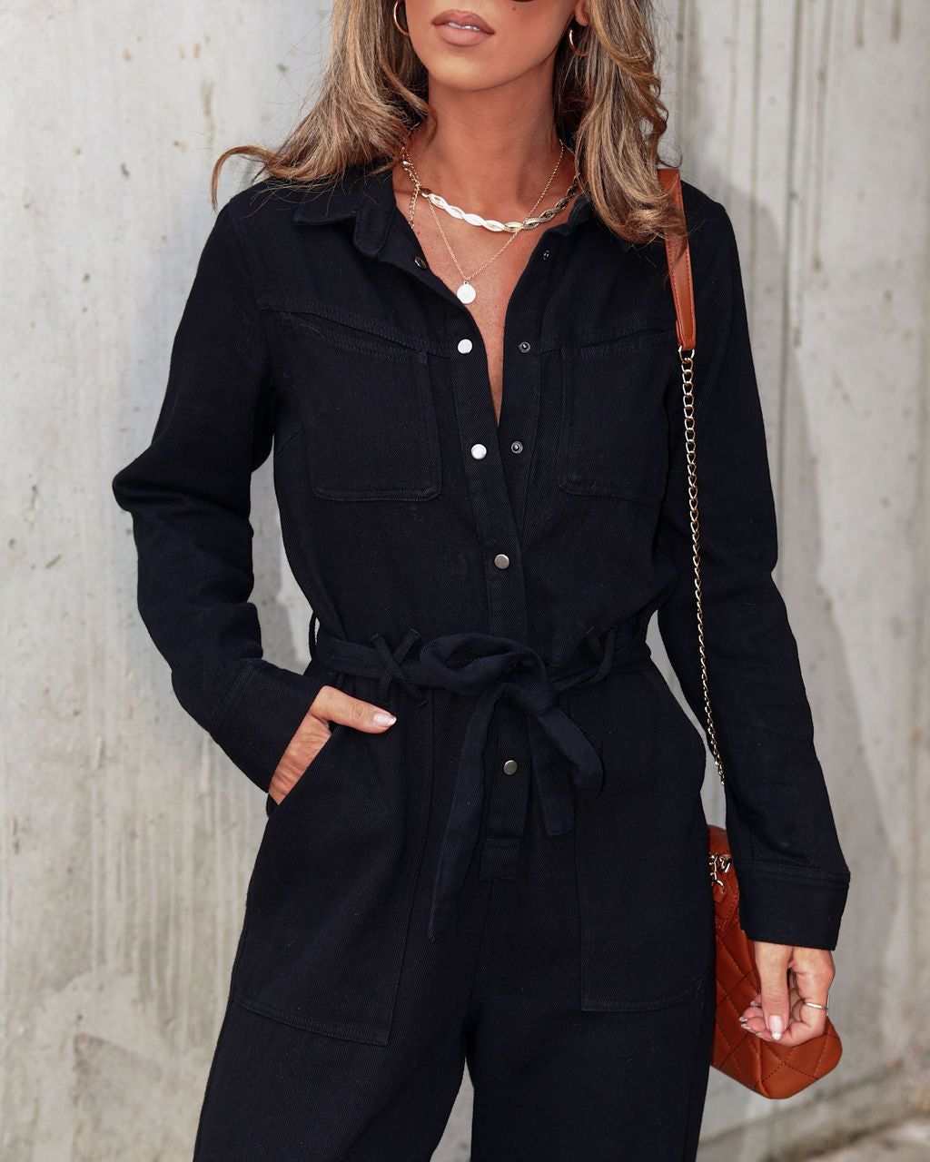 Fiercely Unapologetic Cotton Pocketed Jumpsuit sold by Vici product image thumbnail 2