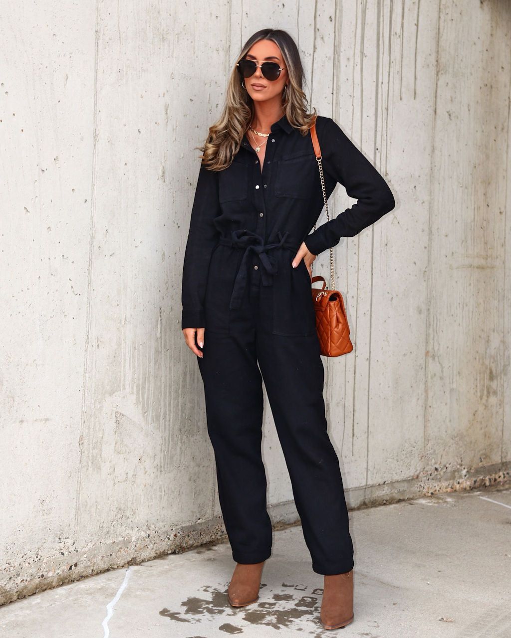 Fiercely Unapologetic Cotton Pocketed Jumpsuit sold by Vici