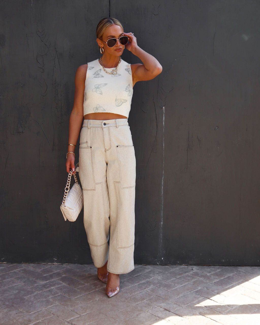 You'Re My Butterfly Knit Top sold by Vici product image thumbnail 4