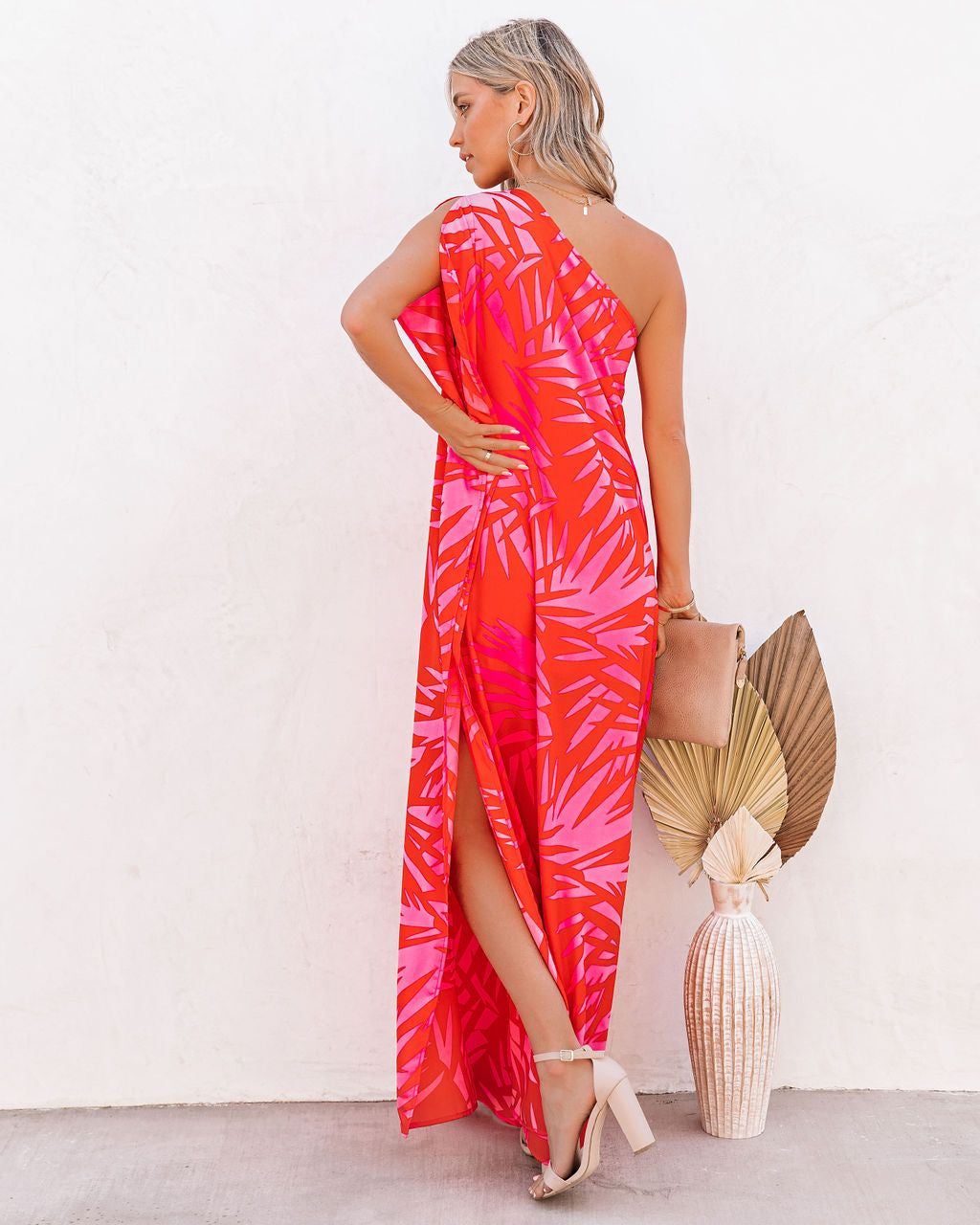 Tropical Bliss One Shoulder Statement Maxi Dress - FINAL SALE sold by Vici product image thumbnail 2