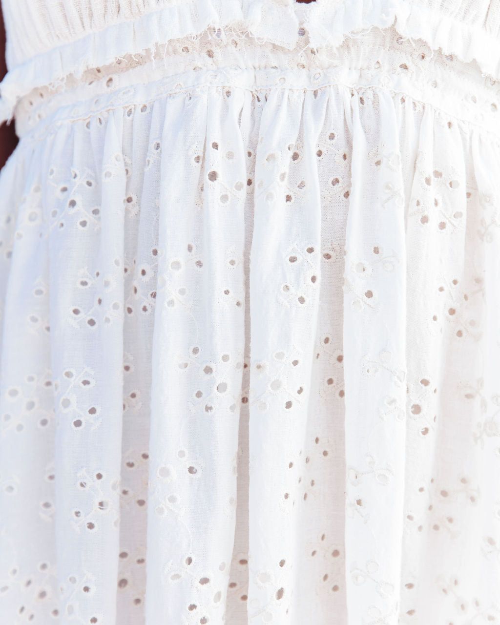 Chyna Cotton Blend Eyelet Halter Babydoll Dress - FINAL SALE sold by Vici product image thumbnail 4