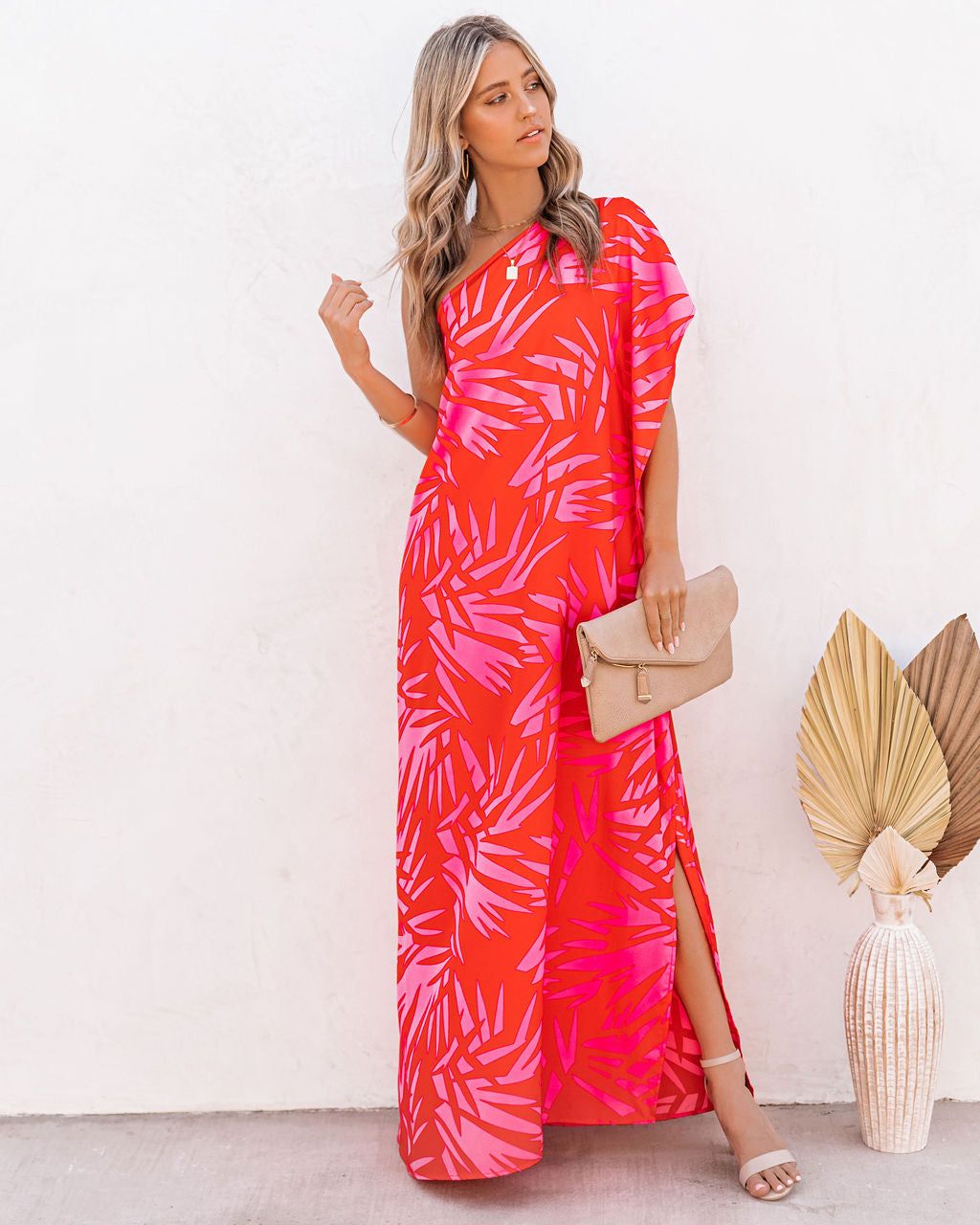 Tropical Bliss One Shoulder Statement Maxi Dress - FINAL SALE sold by Vici product image thumbnail 5
