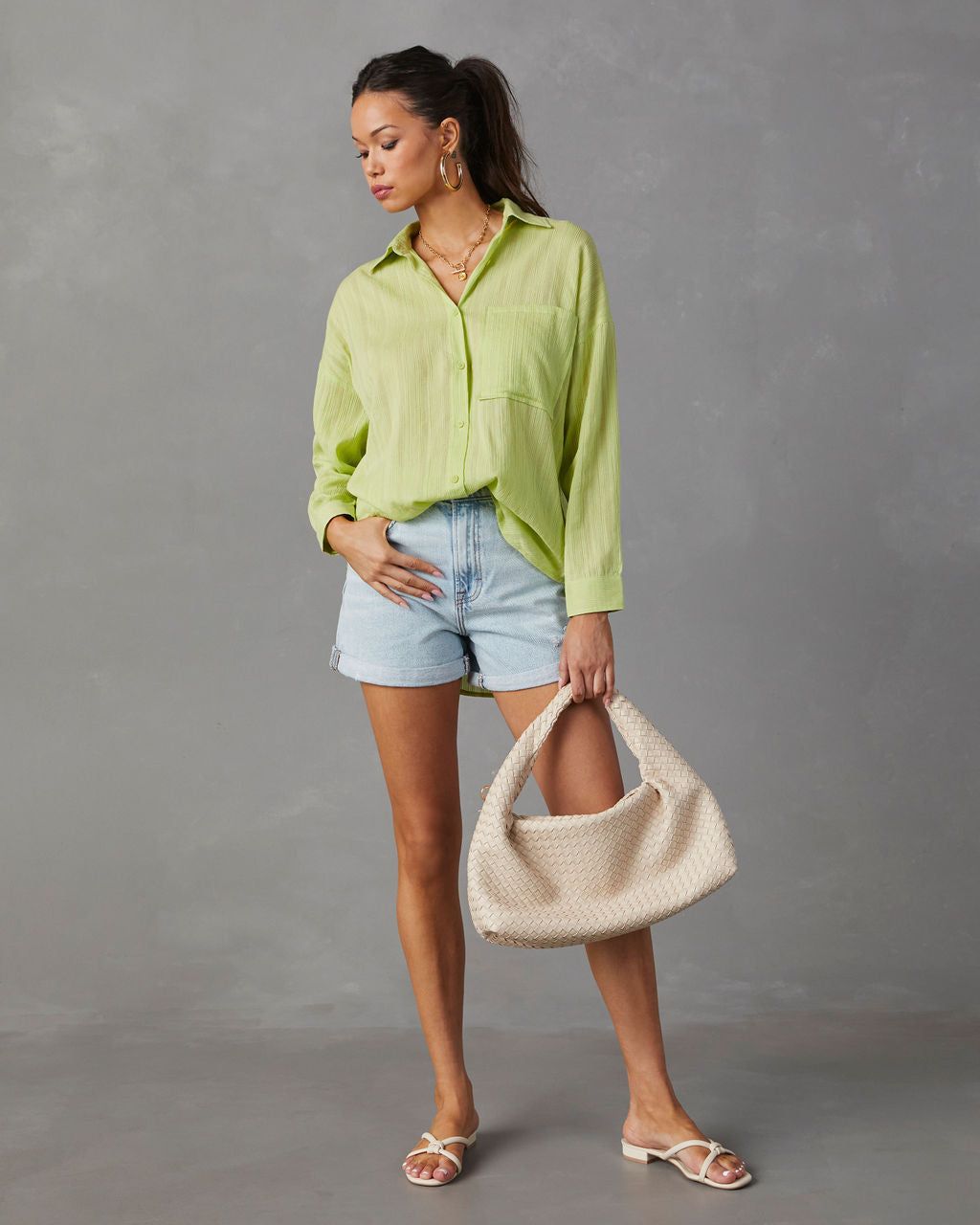 Karyn Button Down Top sold by Vici product image thumbnail 2