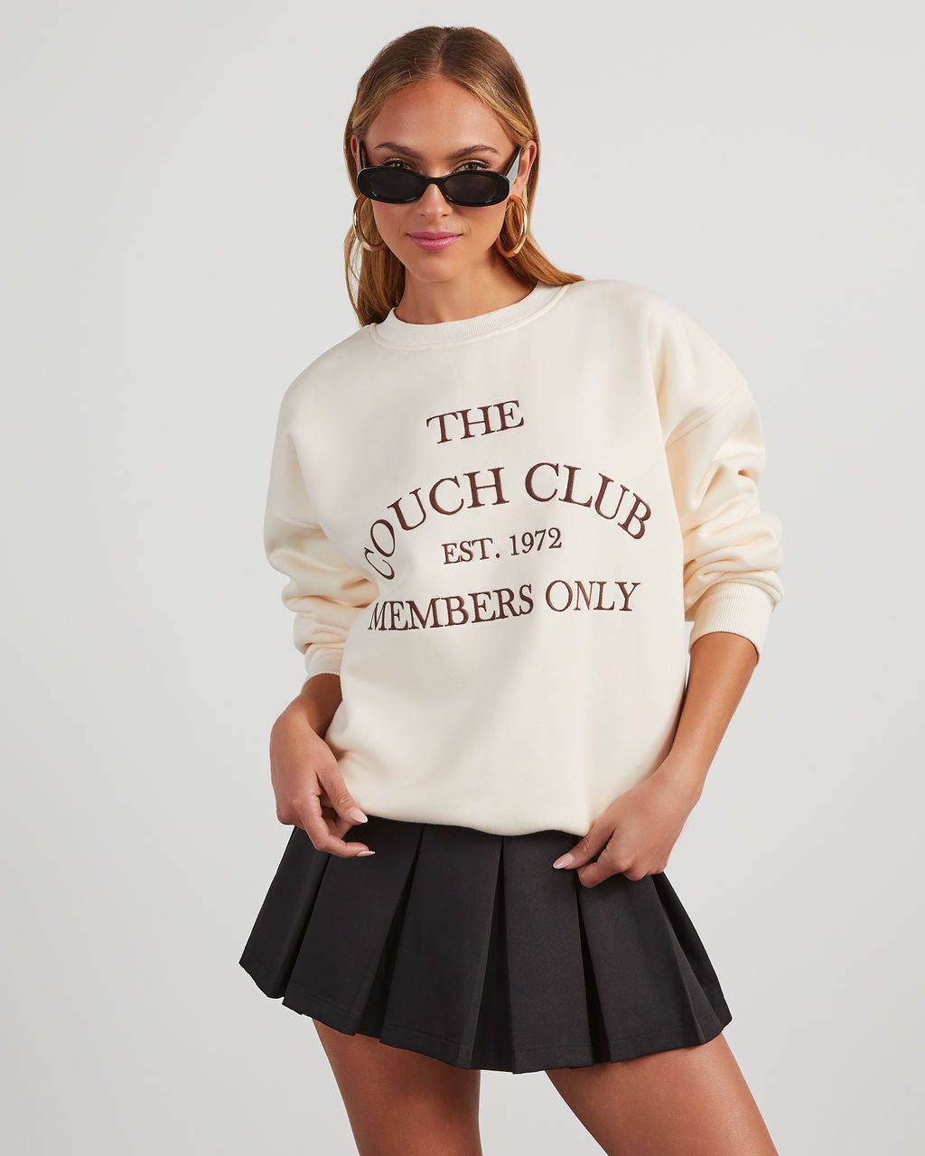 The Couch Club Members Only Sweatshirt sold by Vici product image thumbnail 5