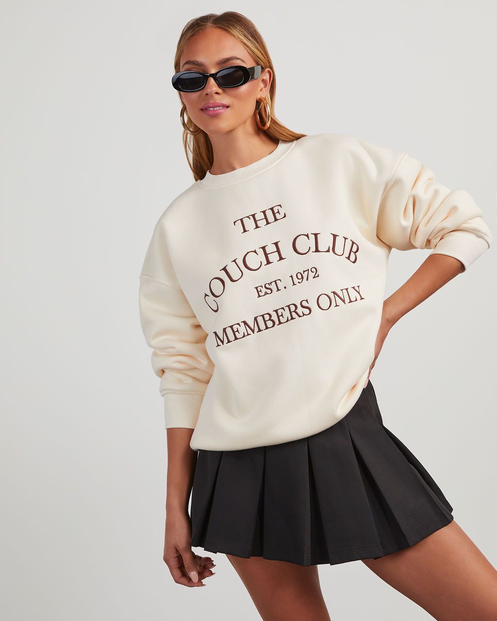The Couch Club Members Only Sweatshirt sold by Vici