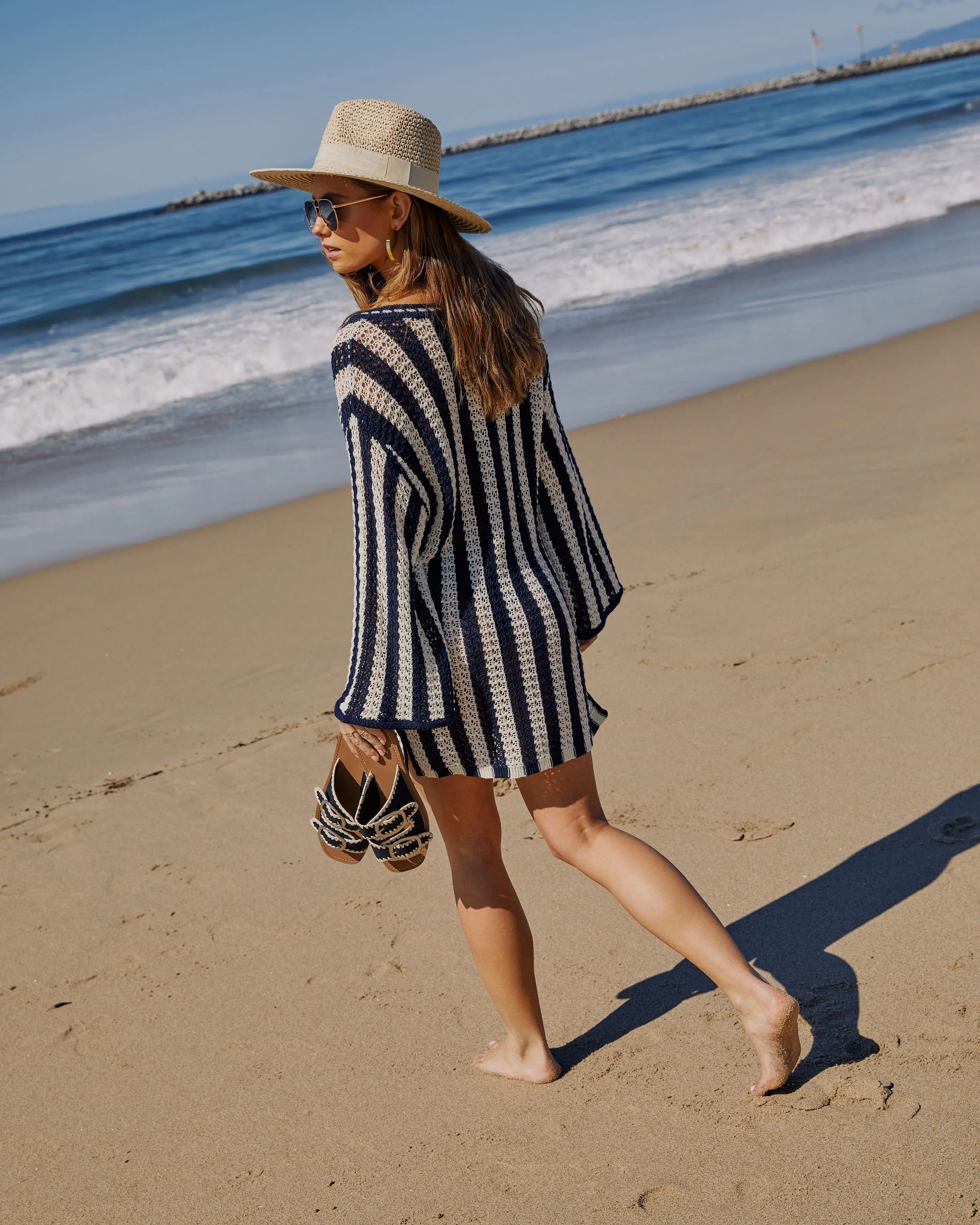 Montauk Striped Coverup Dress sold by Vici product image thumbnail 3