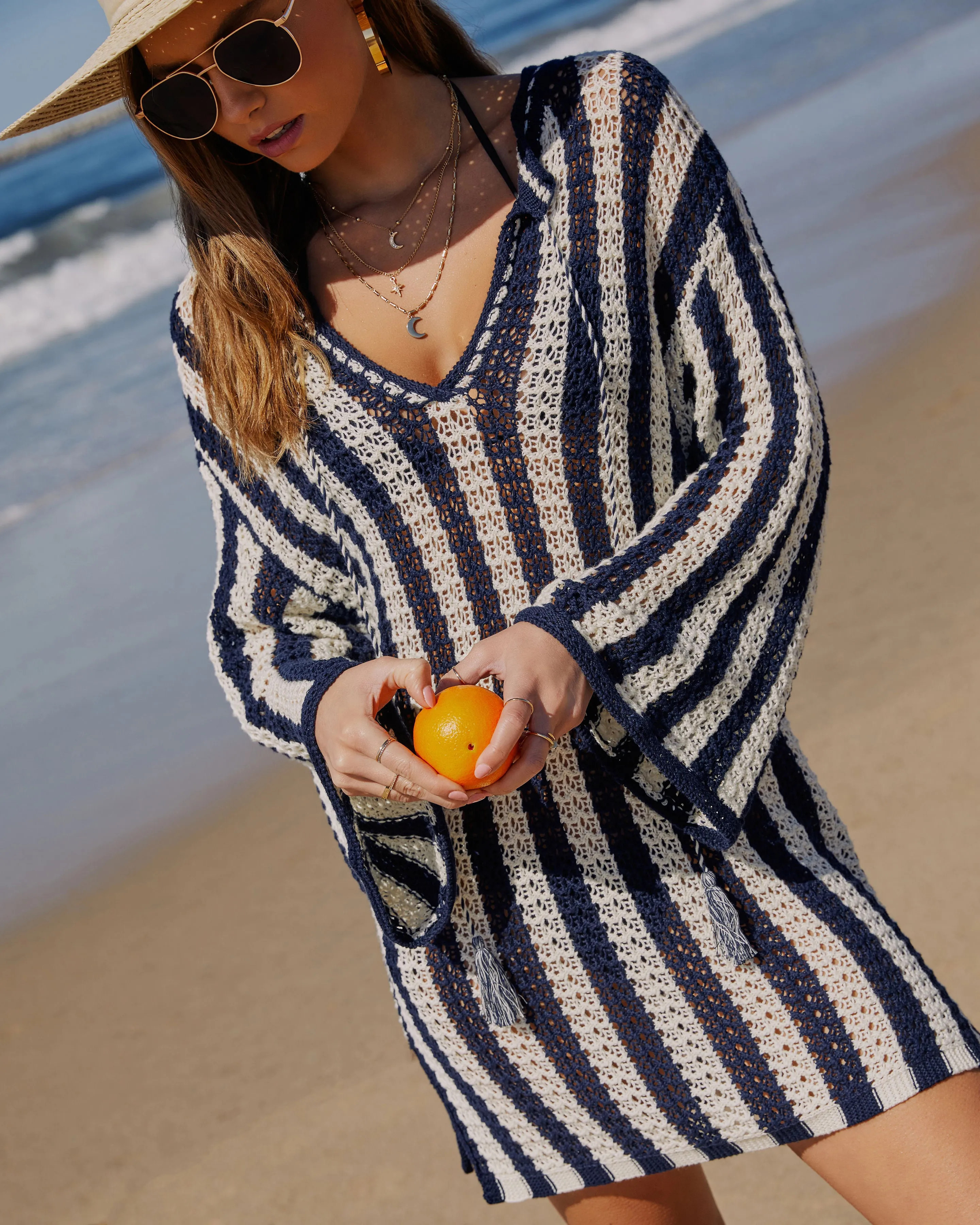 Montauk Striped Coverup Dress sold by Vici product image thumbnail 2