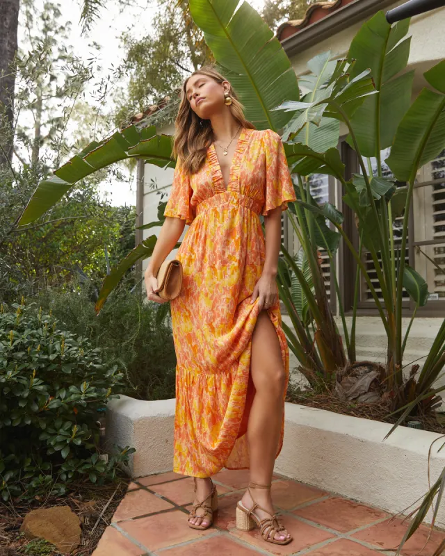 Ginger Tropical Maxi Dress sold by Vici