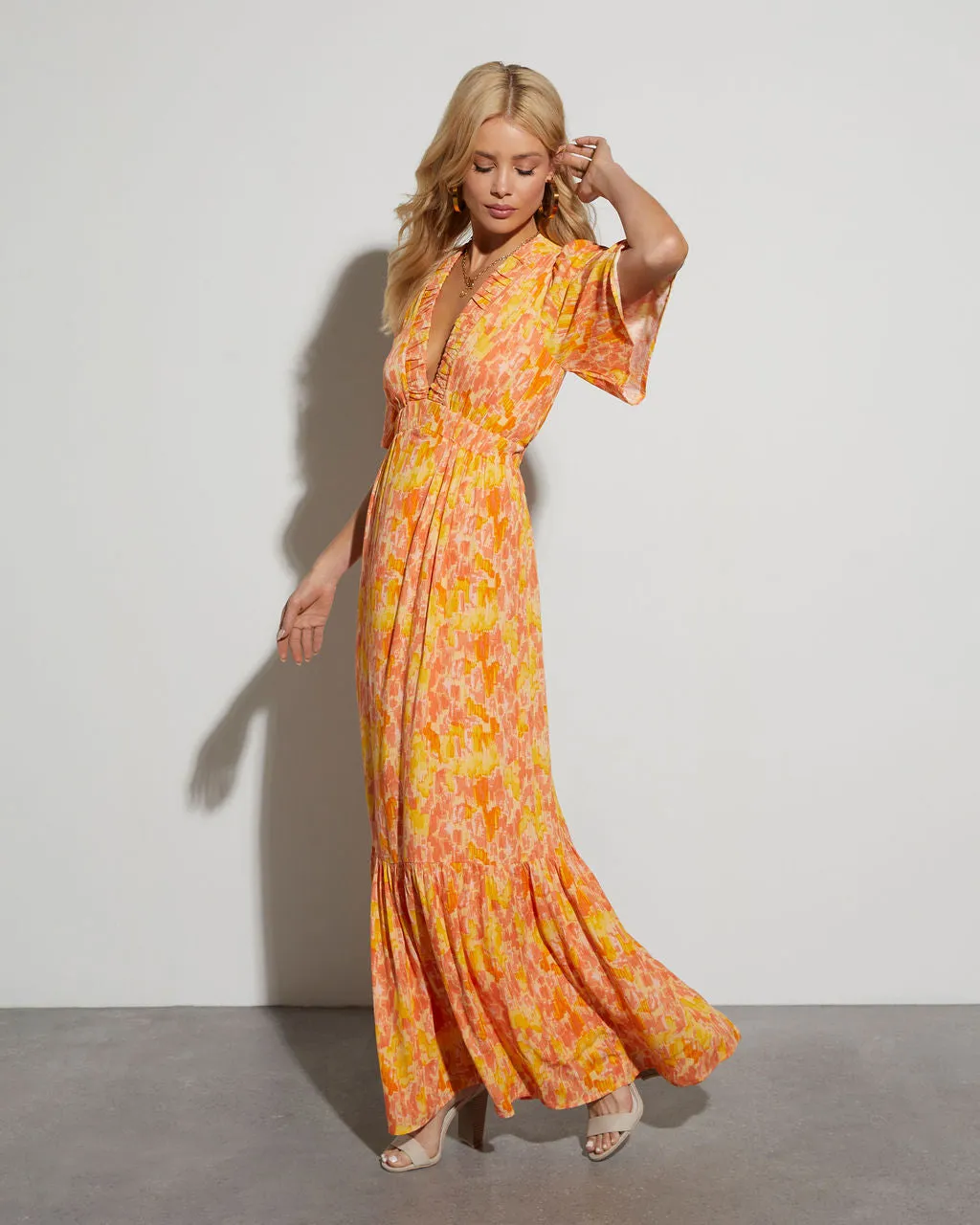 Ginger Tropical Maxi Dress sold by Vici product image thumbnail 3