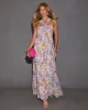 Aulani Halter Neck Printed Empire Maxi Dress sold by Vici