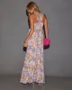 Aulani Halter Neck Printed Empire Maxi Dress sold by Vici