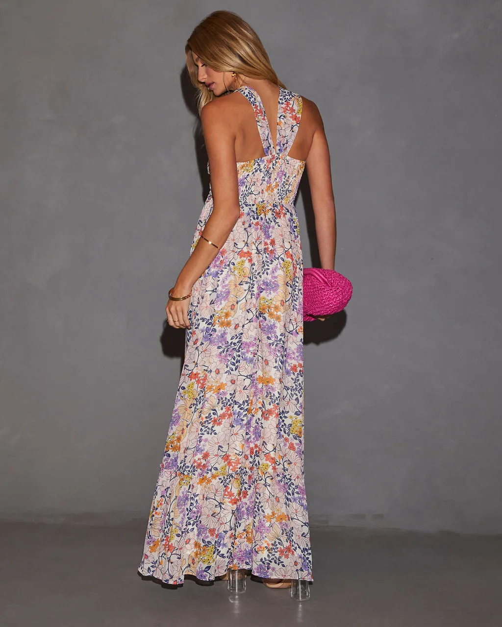 Aulani Halter Neck Printed Empire Maxi Dress sold by Vici product image thumbnail 4