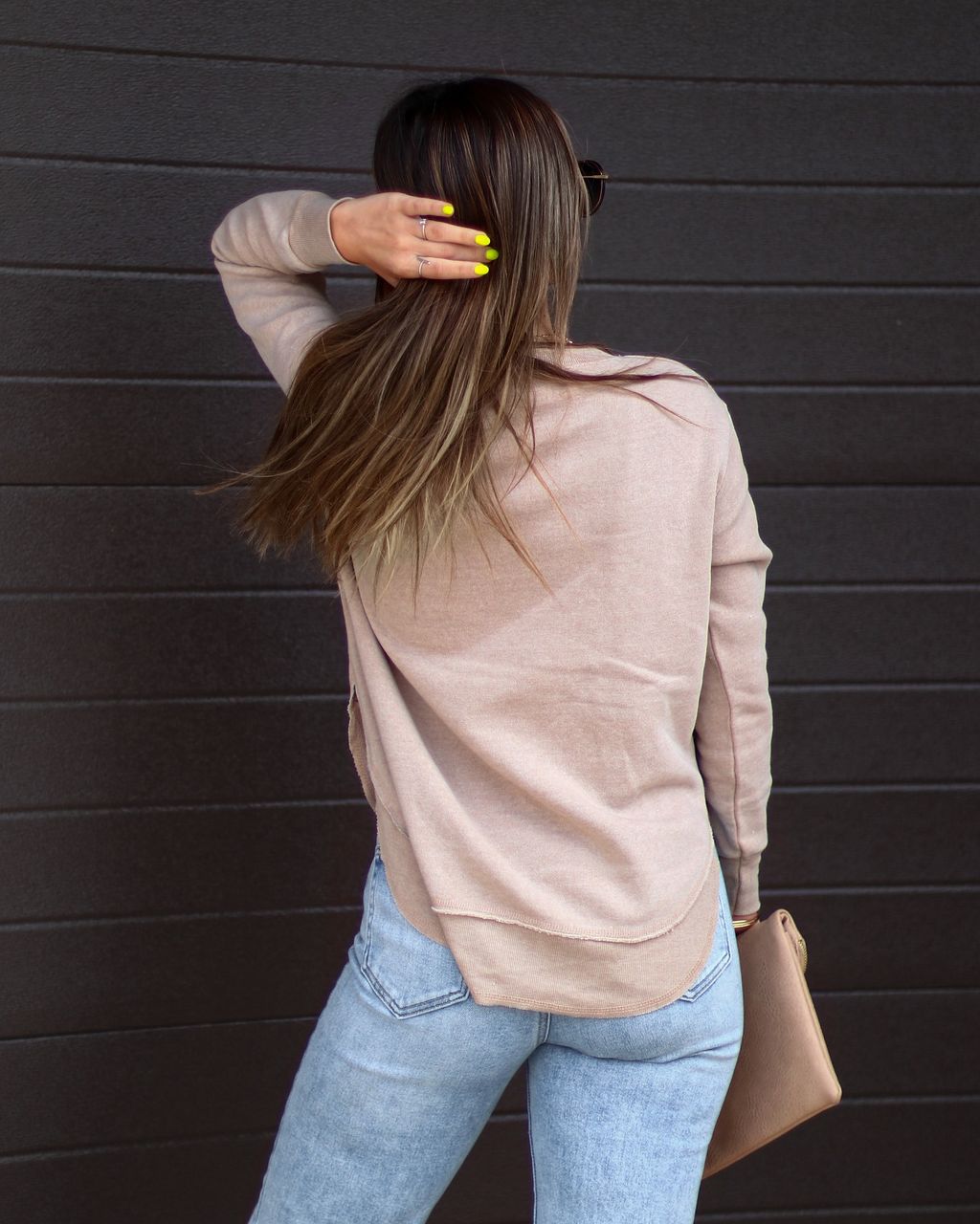 Al Fresco Cotton Blend Knit Pullover - Sand - SALE sold by Vici product image thumbnail 2