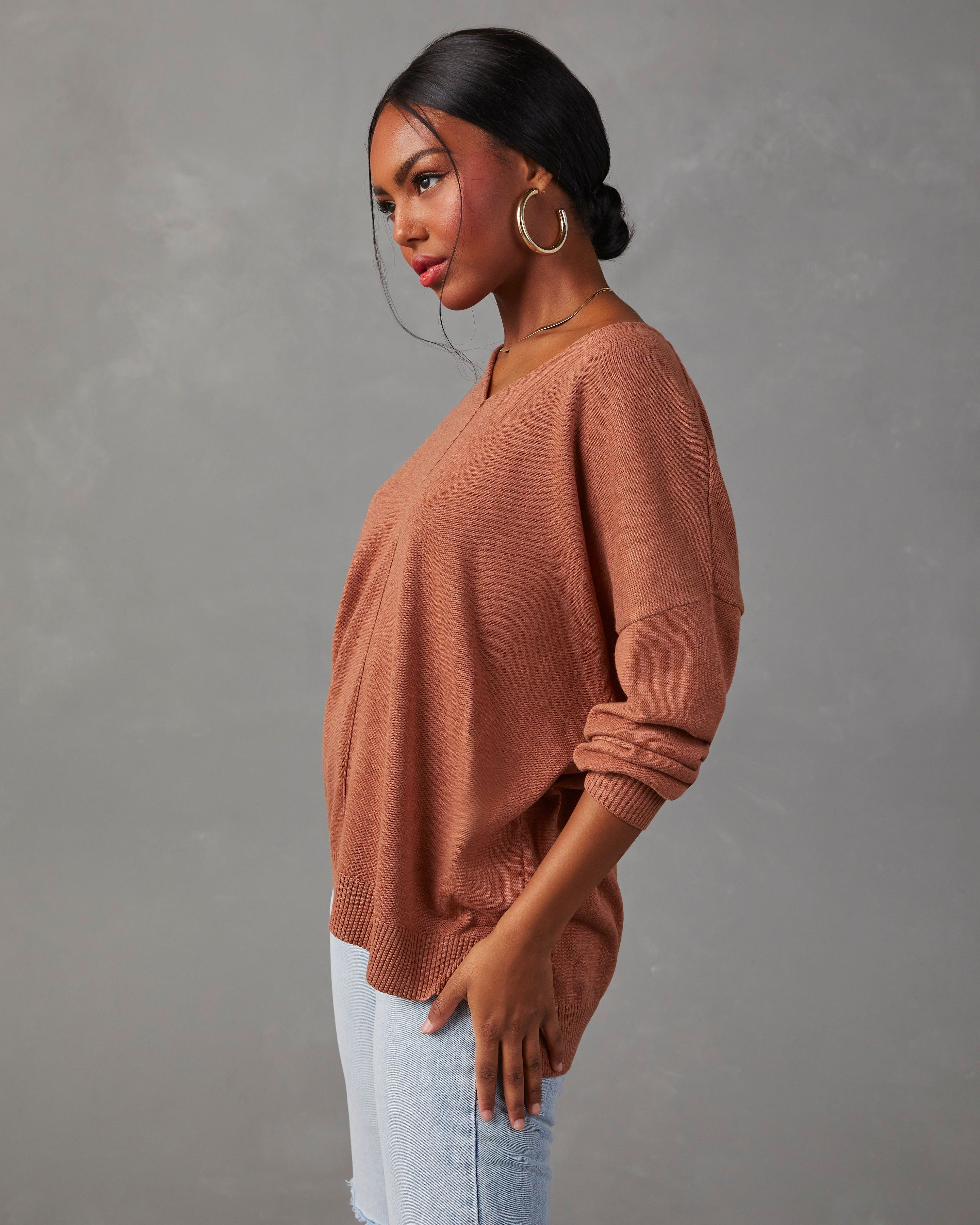 Phinney Lightweight Sweater - Brown - SALE sold by Vici product image thumbnail 5