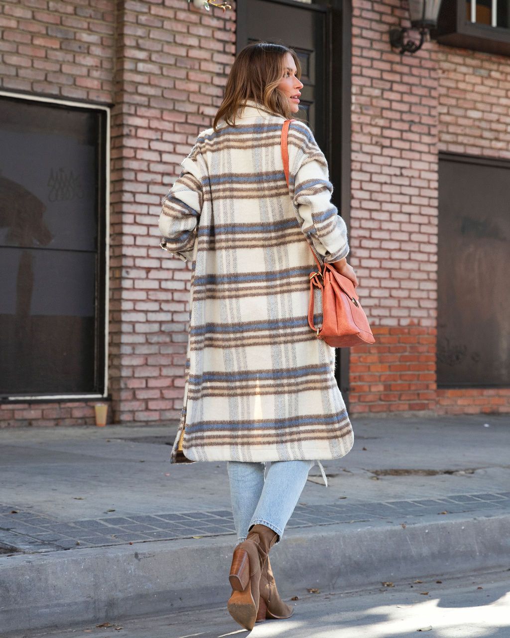 Manchester Plaid Pocketed Coat sold by Vici product image thumbnail 4