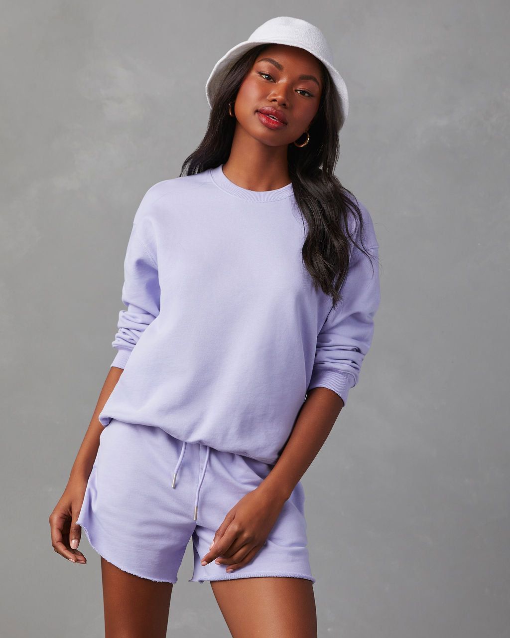 Carly Cotton Pocketed Drawstring Shorts sold by Vici product image thumbnail 3