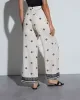 Kristy Printed Linen Trousers sold by Vici