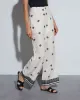 Kristy Printed Linen Trousers sold by Vici