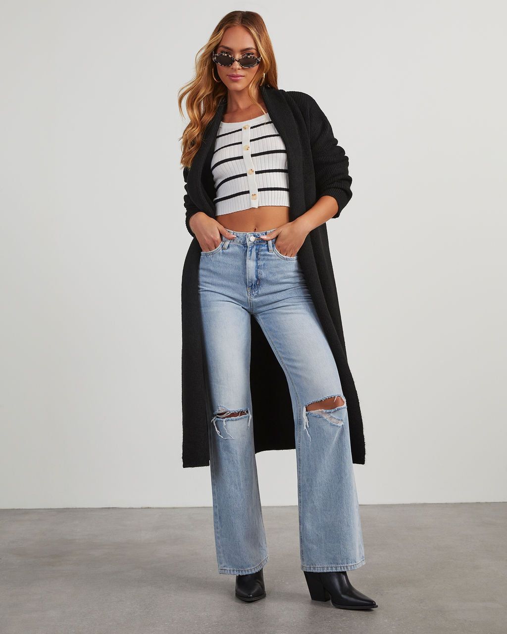 Lana Pocketed Duster Cardigan sold by Vici product image thumbnail 2