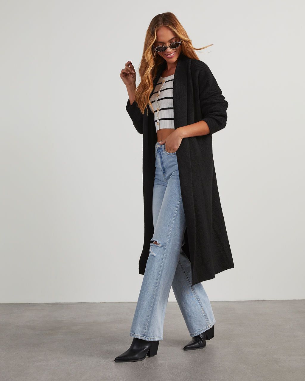 Lana Pocketed Duster Cardigan sold by Vici product image thumbnail 3