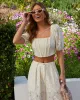 Elda Pocketed Lace Wide Leg Pant sold by Vici