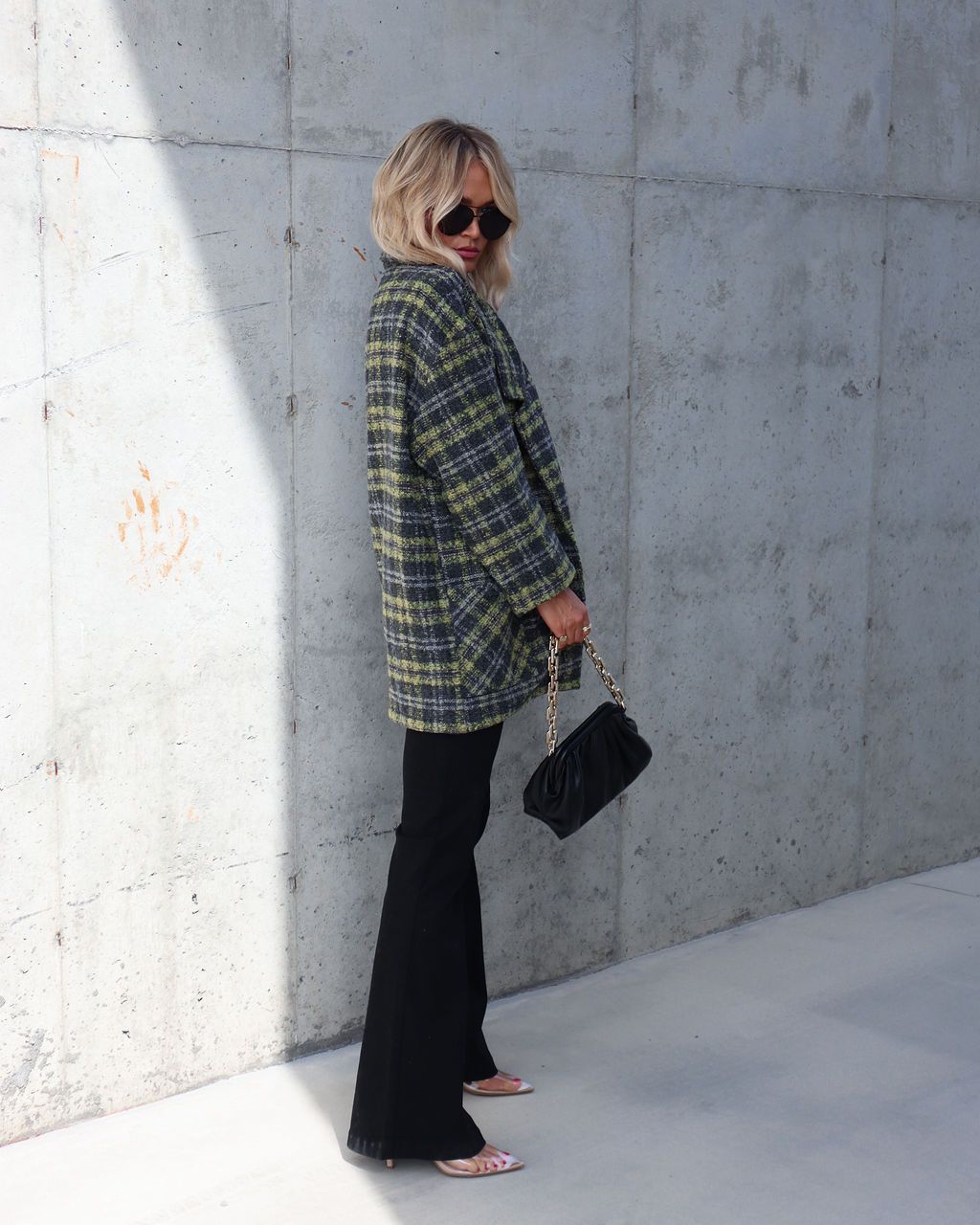 Please Stand Up Pocketed Plaid Coat - LAST CHANCE sold by Vici product image thumbnail 7