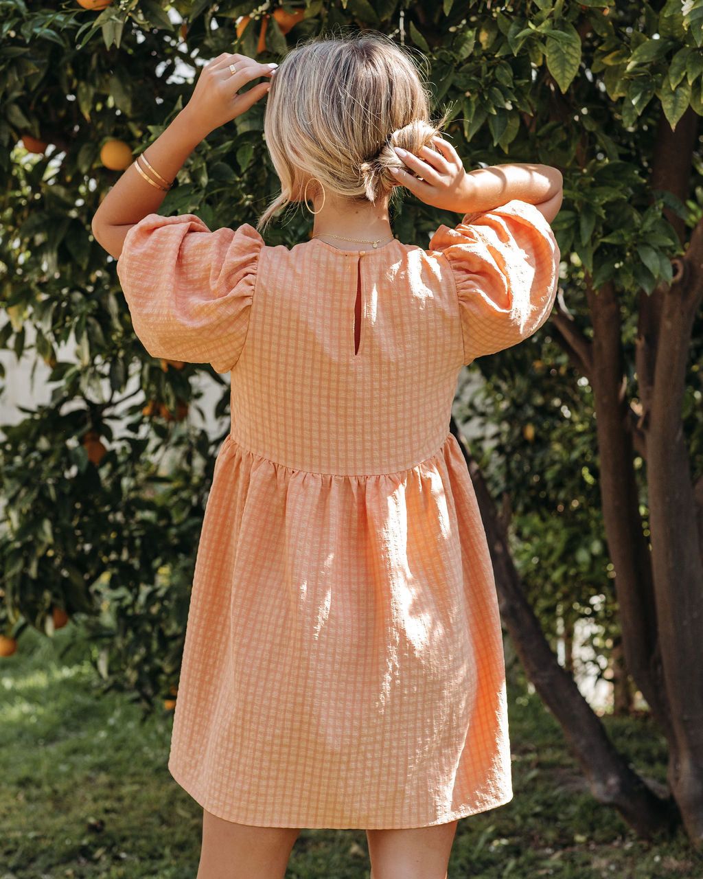 Marketa Puff Sleeve Babydoll Dress sold by Vici product image thumbnail 2