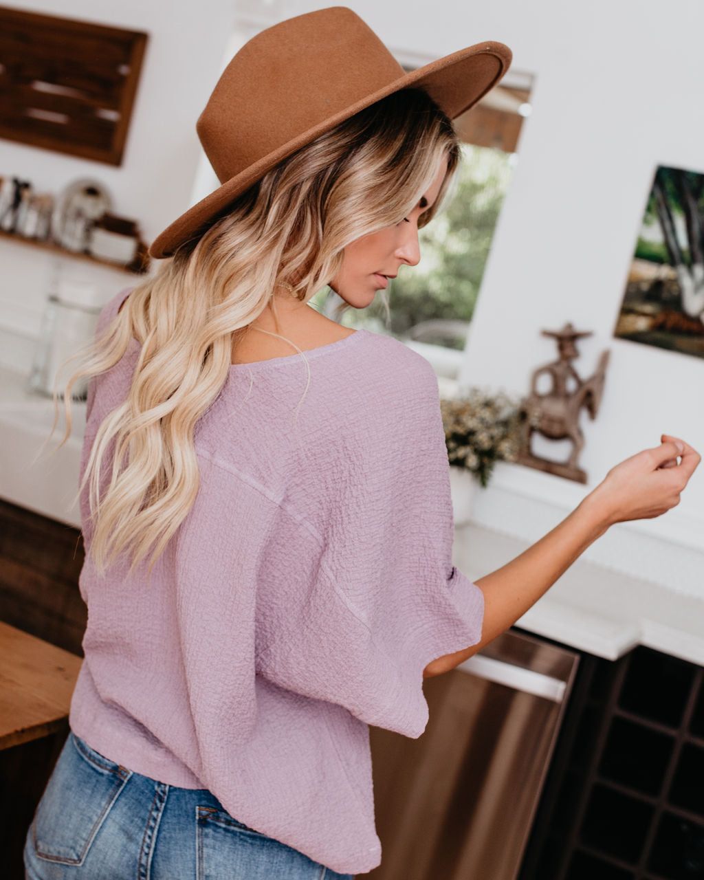 Destiny Cotton Top - Lavender Haze - FINAL SALE sold by Vici product image thumbnail 8
