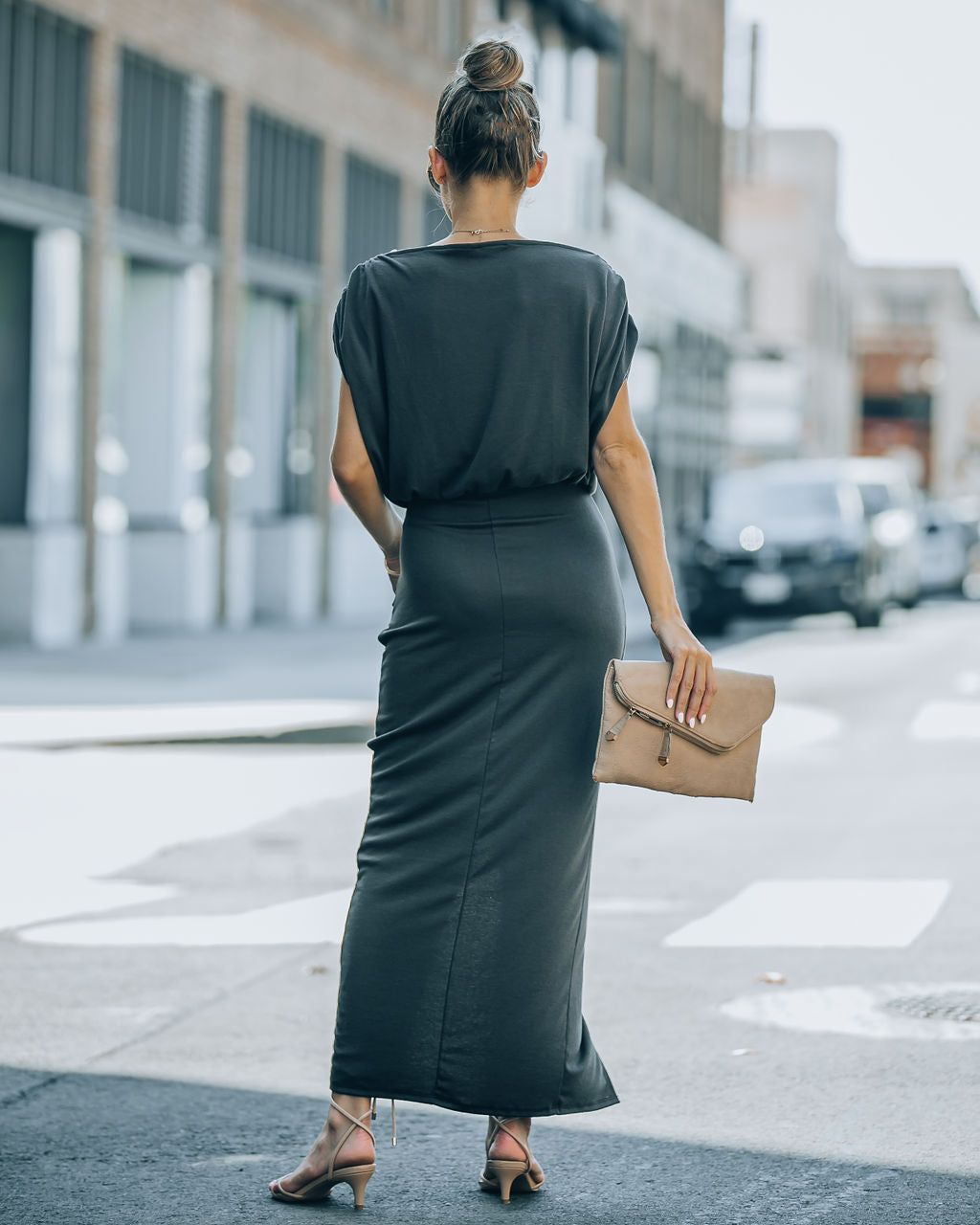Stella Ruched Maxi Dress sold by Vici product image thumbnail 2