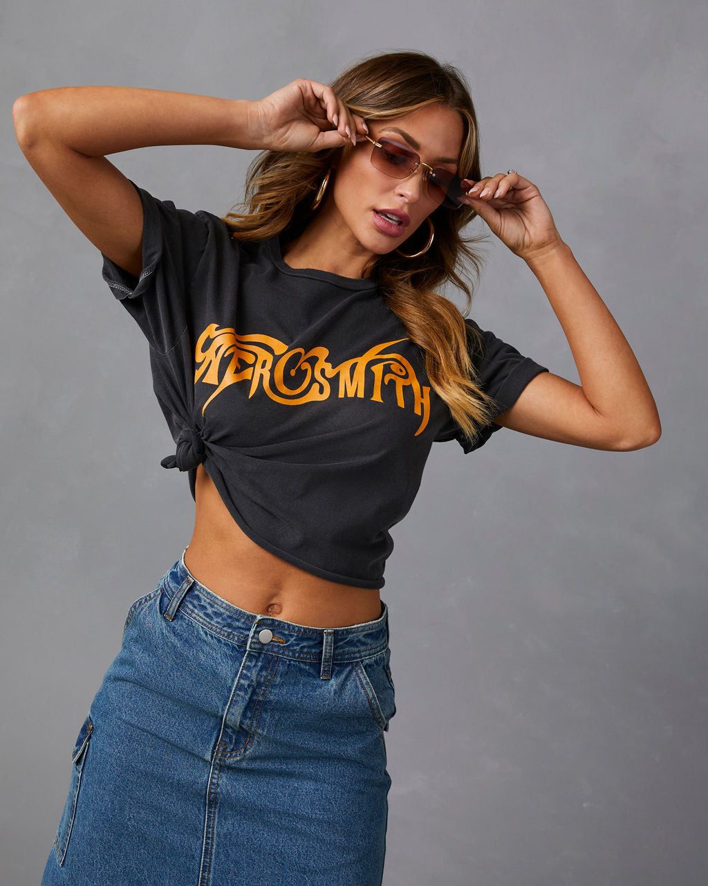 Aerosmith Cotton Tee - Charcoal - SALE sold by Vici product image thumbnail 6