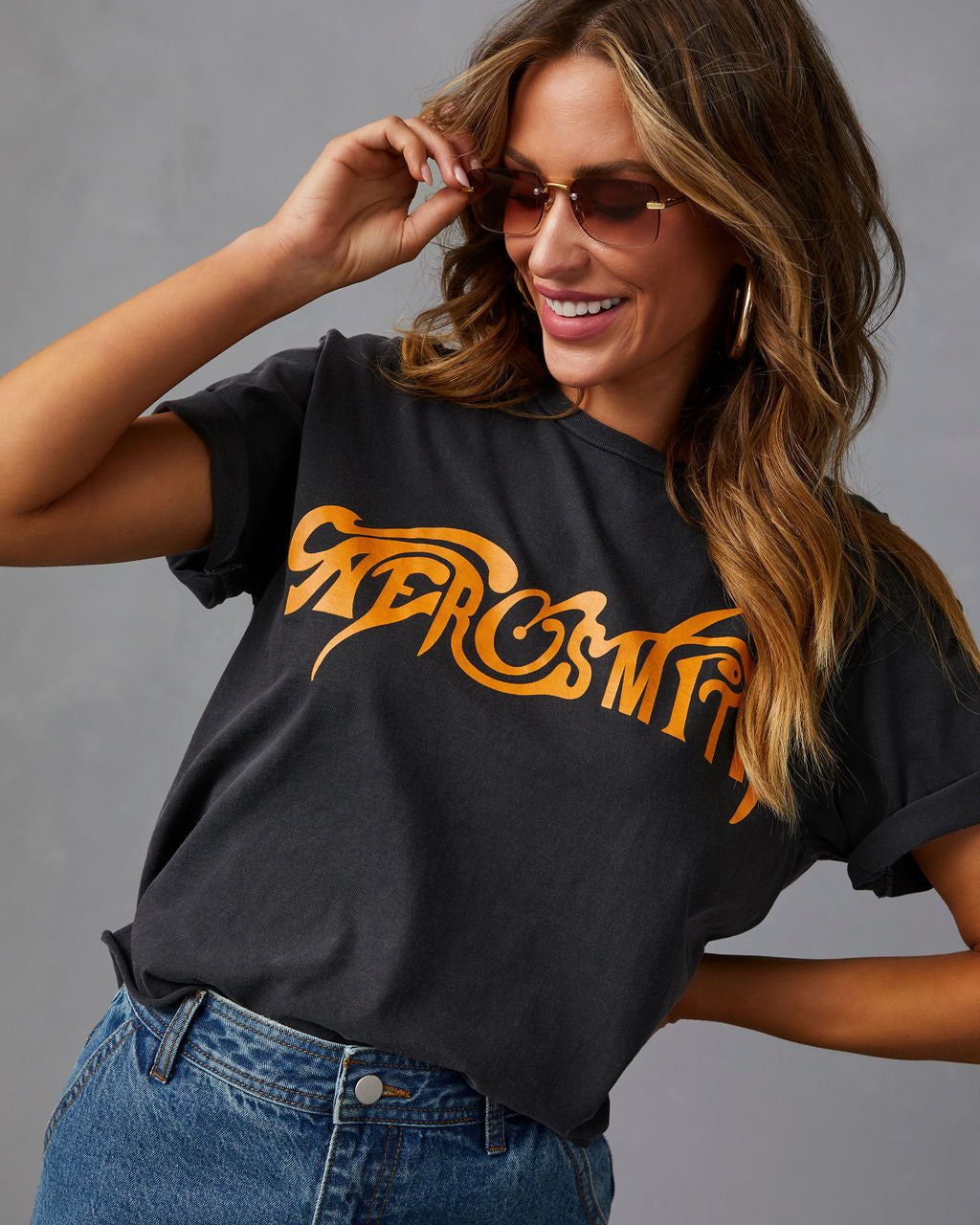 Aerosmith Cotton Tee - Charcoal - SALE sold by Vici product image thumbnail 3