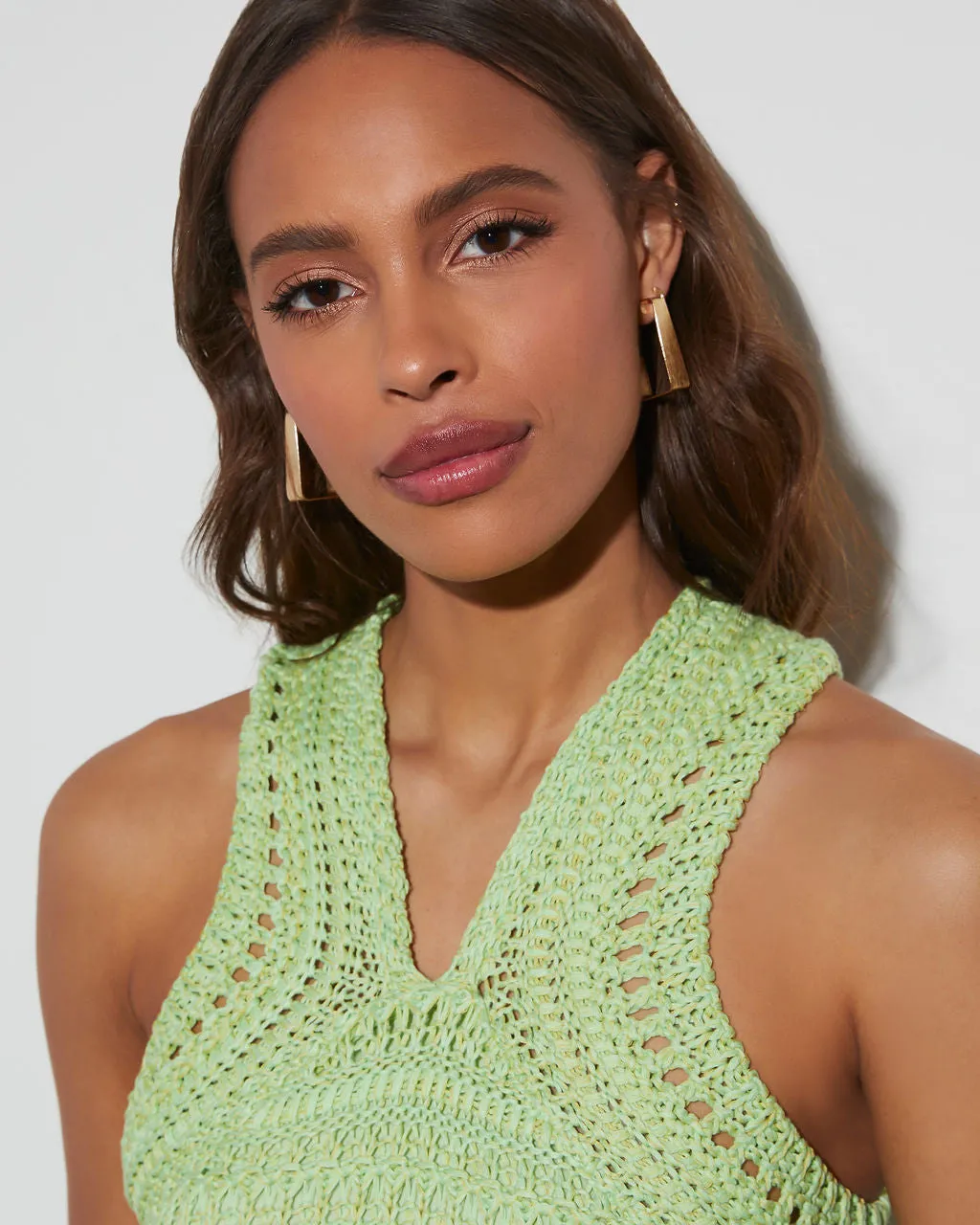 Sleek Square Hoop Earrings sold by Vici product image thumbnail 3