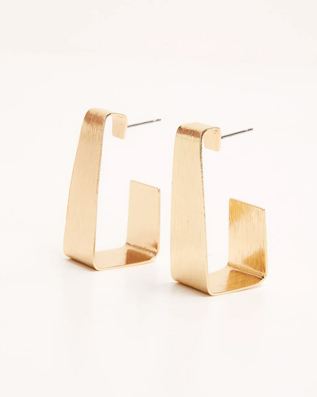 Sleek Square Hoop Earrings sold by Vici product image thumbnail 2