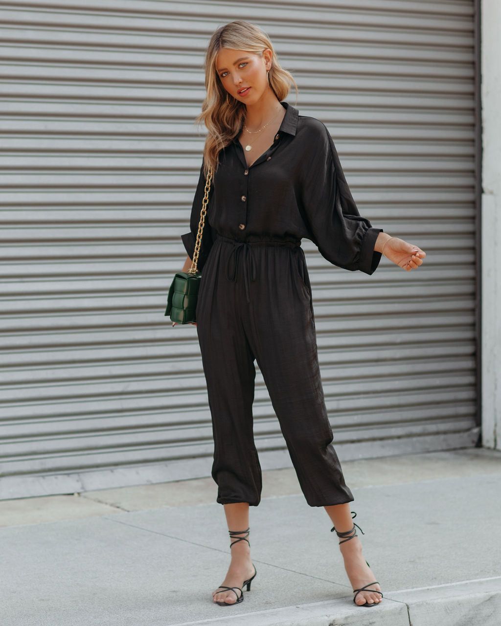 Ruby Pocketed Satin Jumpsuit - FINAL SALE sold by Vici product image thumbnail 10