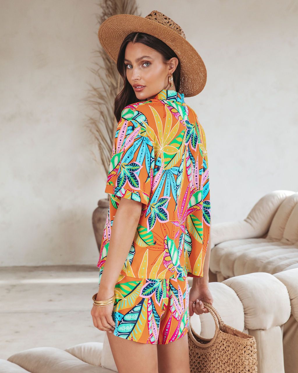Barbados Girl Printed Button Down Top sold by Vici product image thumbnail 4