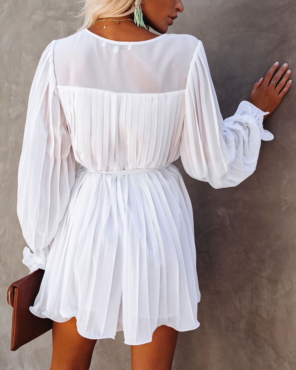 Found Love Pleated Romper - White - SALE sold by Vici product image thumbnail 2