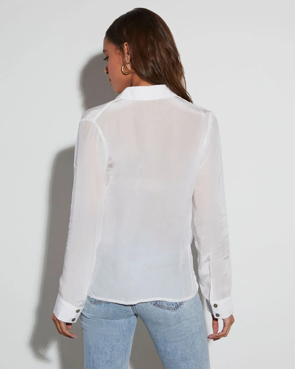 Harper Long Sleeve Button Down Top sold by Vici product image thumbnail 4